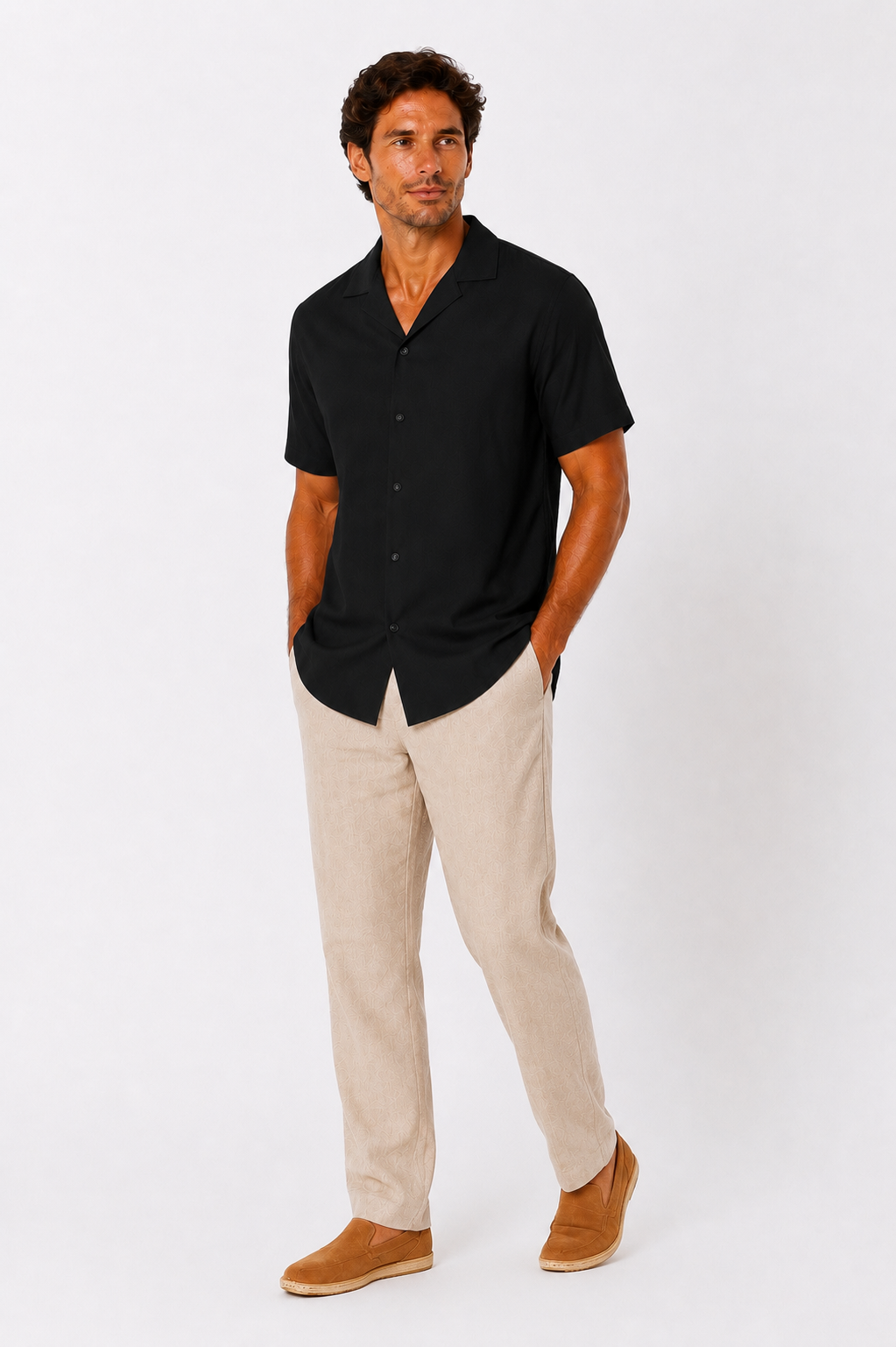 The Black Linen Shirt