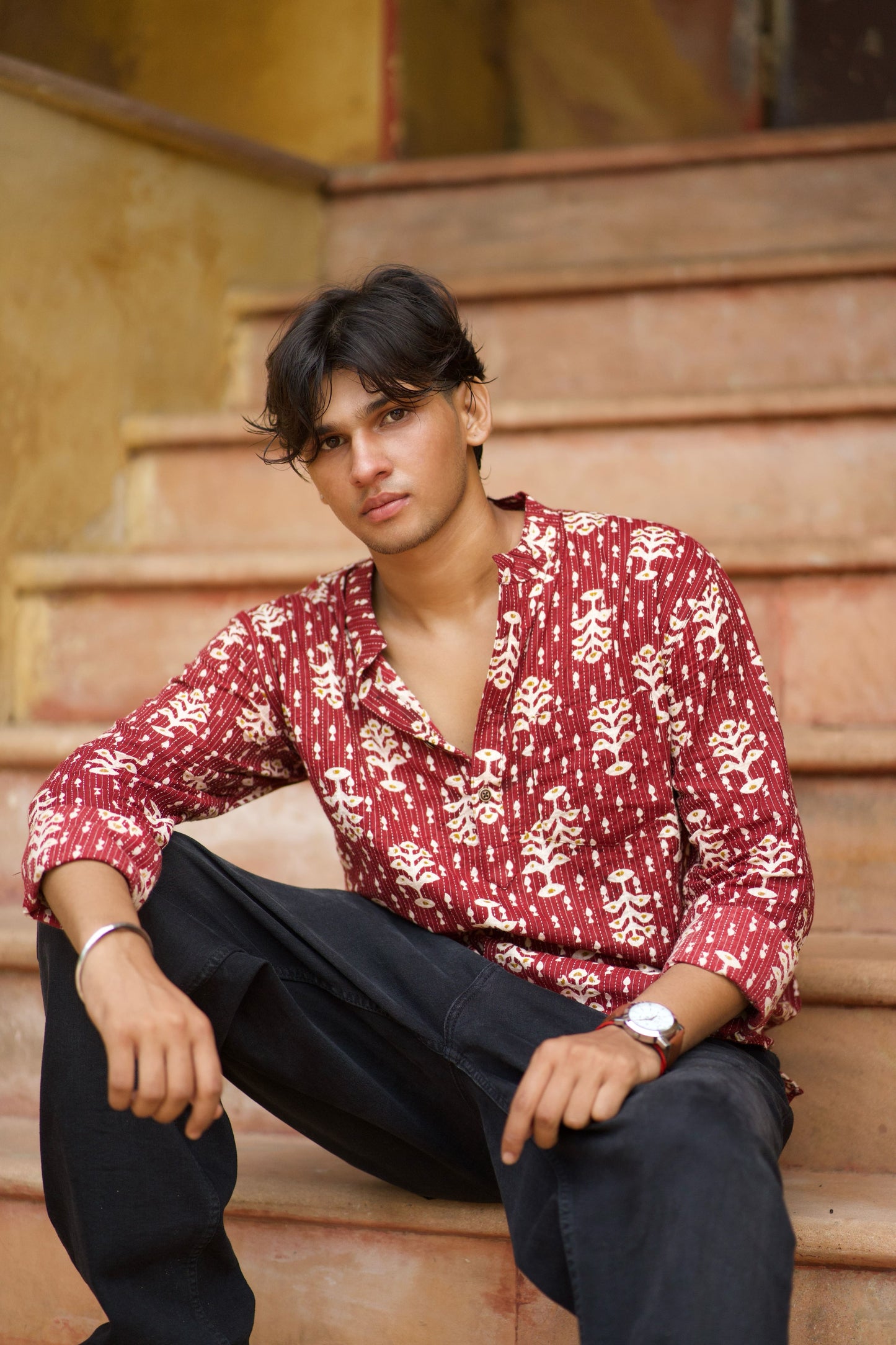 The Ikat Kantha Short Kurta