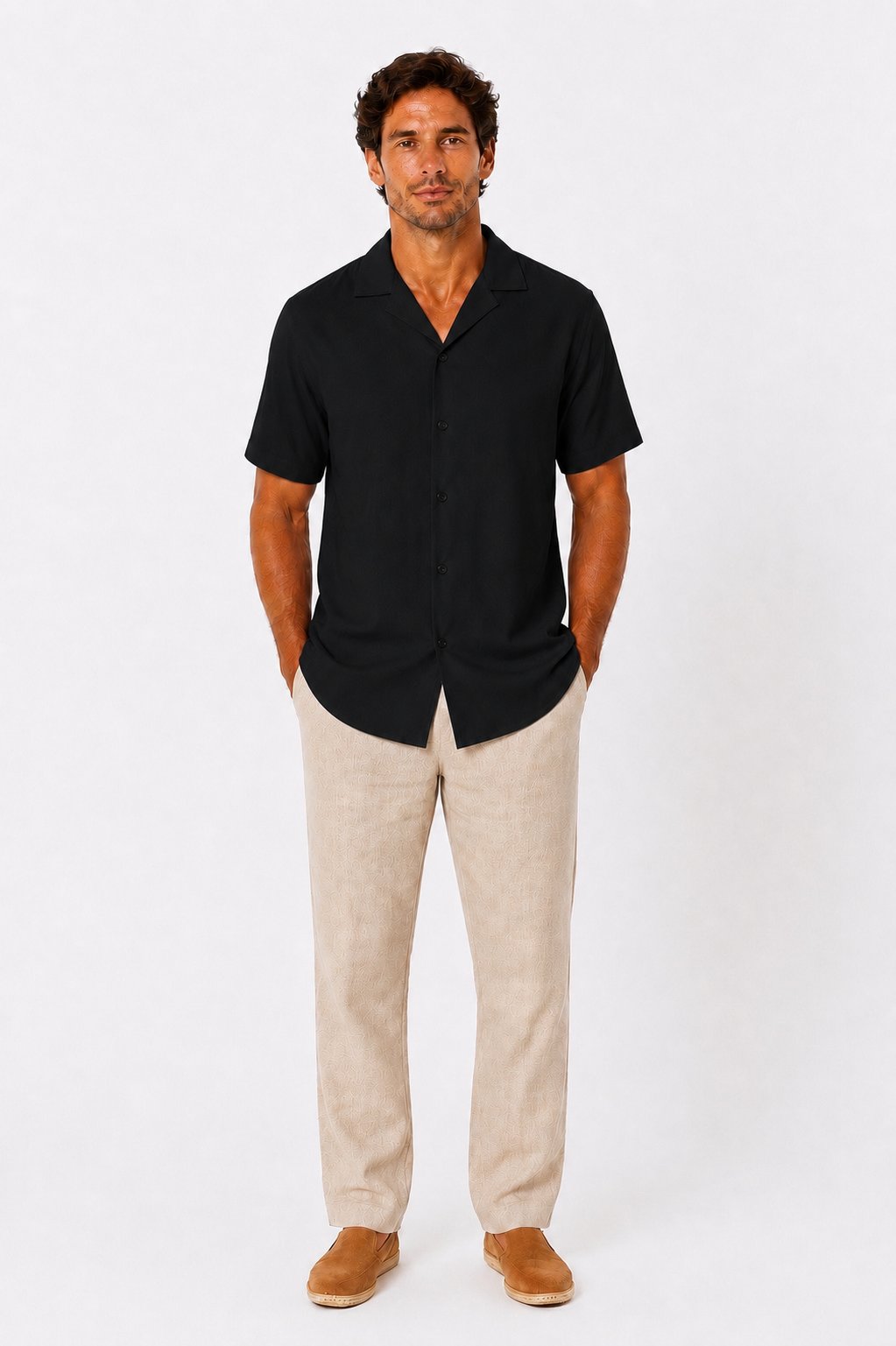 The Black Linen Shirt