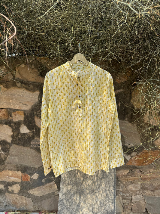 The Yellow Ombree Short Kurta