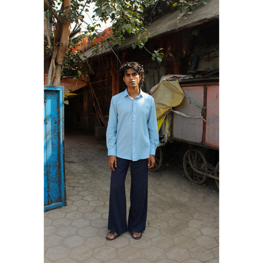 The Sky blue Kantha Shirt