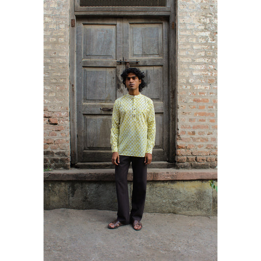 The Yellow Ombree Short Kurta