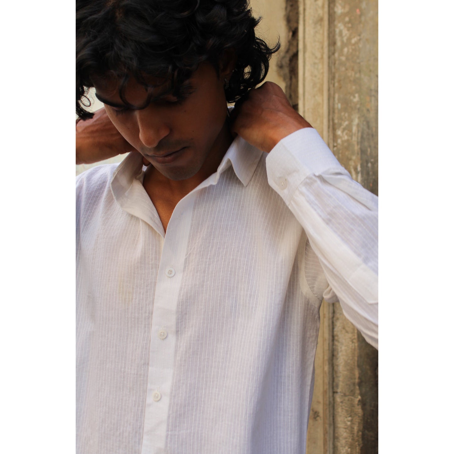 The White Kantha Shirt