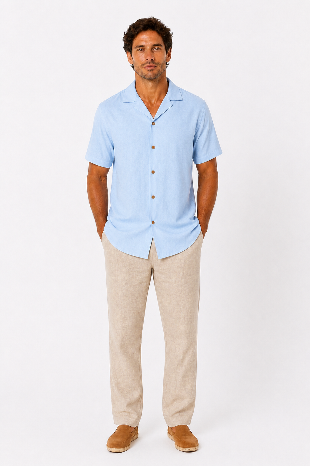 The Cerulean Linen Shirt