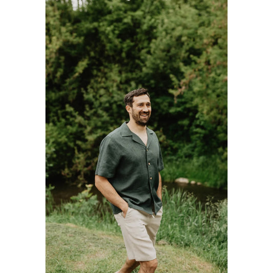 The Dark Green Linen Shirt