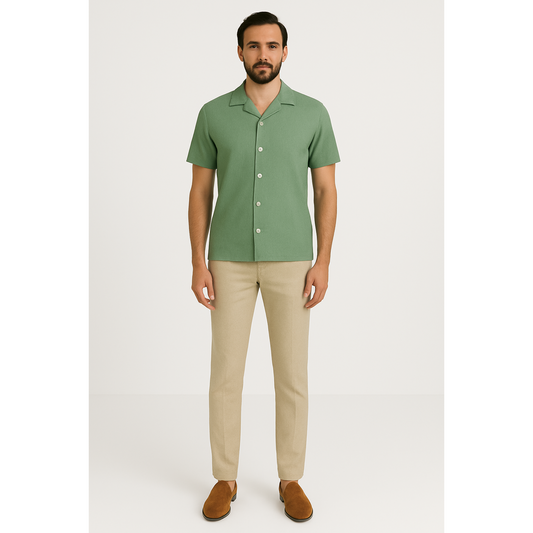 The Sage Green Linen Shirt