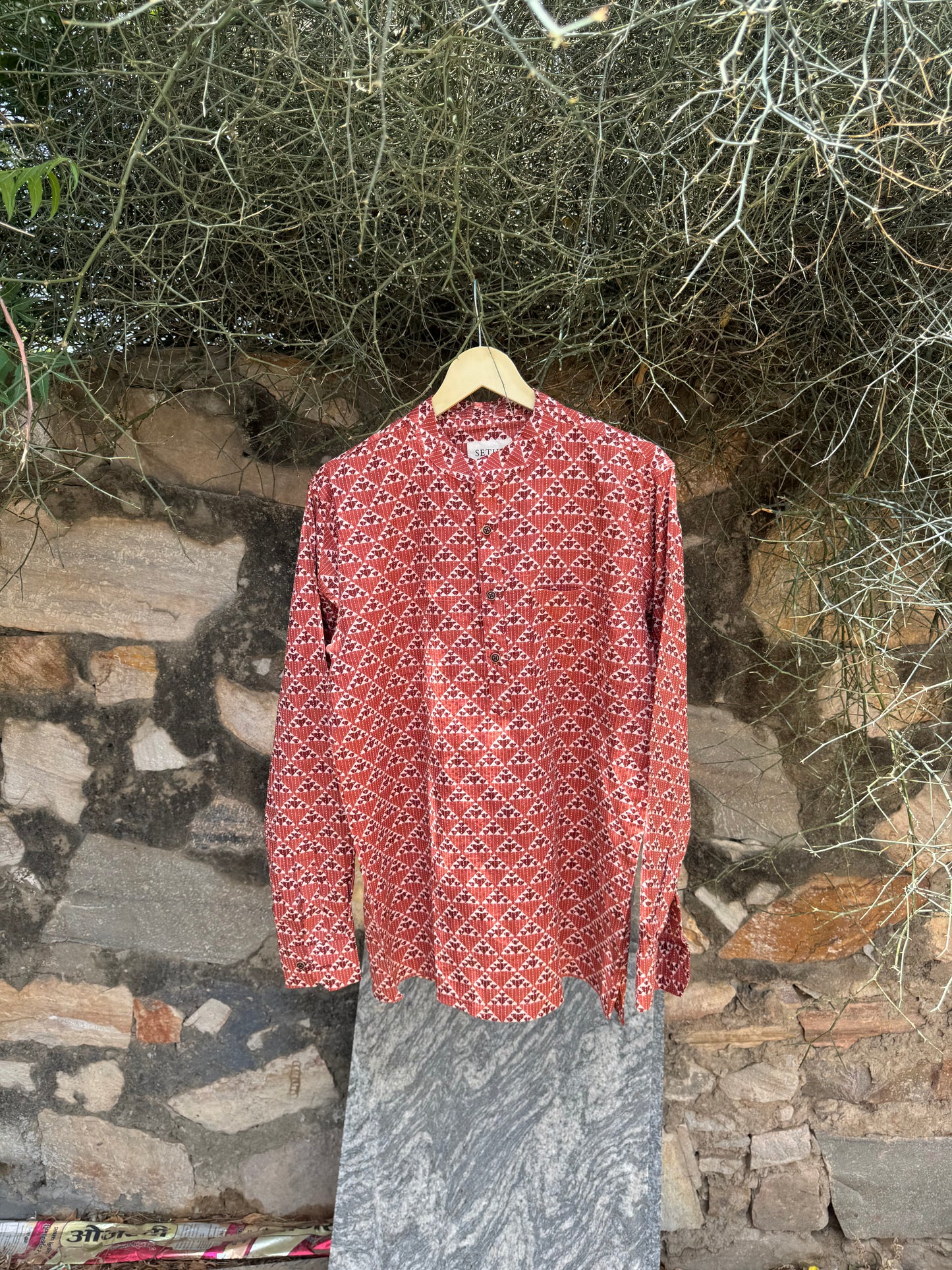 The Keseri Kantha Short Kurta