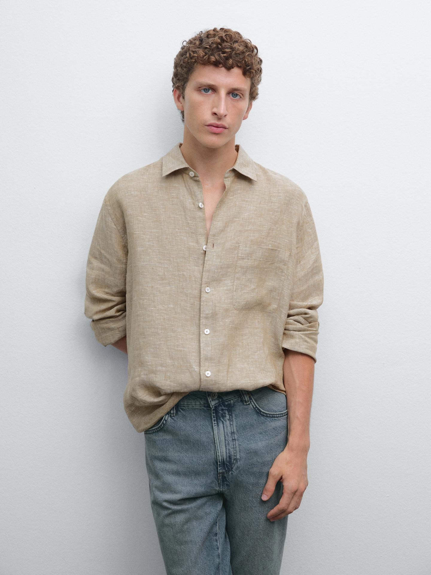 The Beige Linen Shirt.