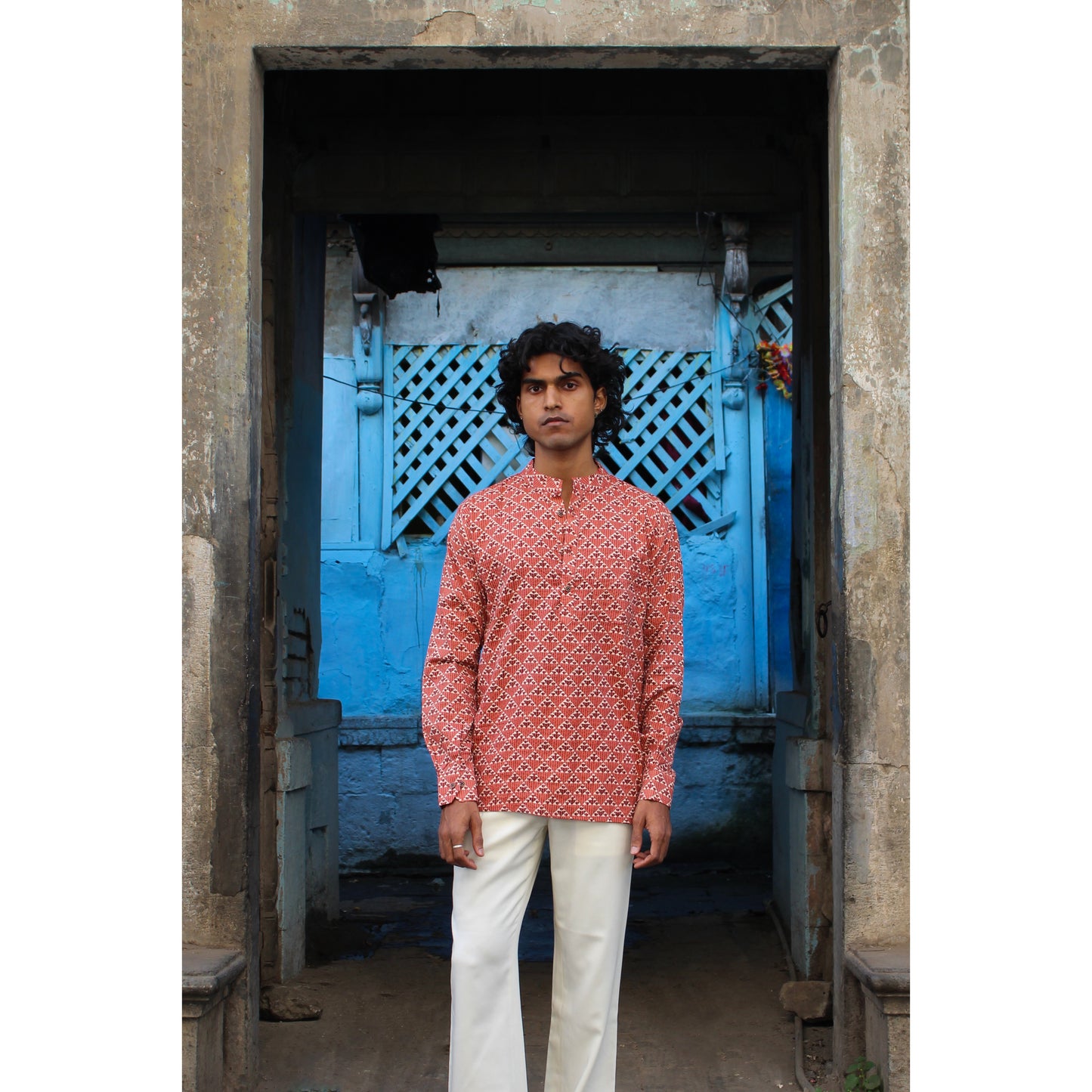 The Keseri Kantha Short Kurta
