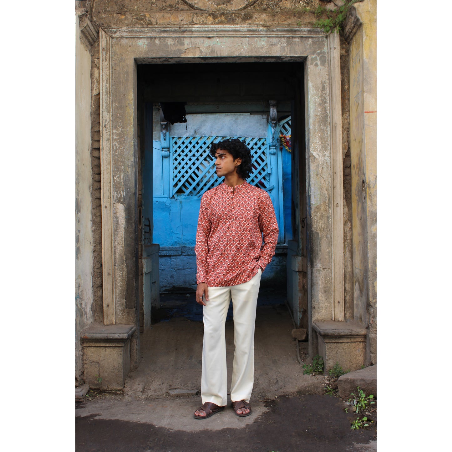 The Keseri Kantha Short Kurta