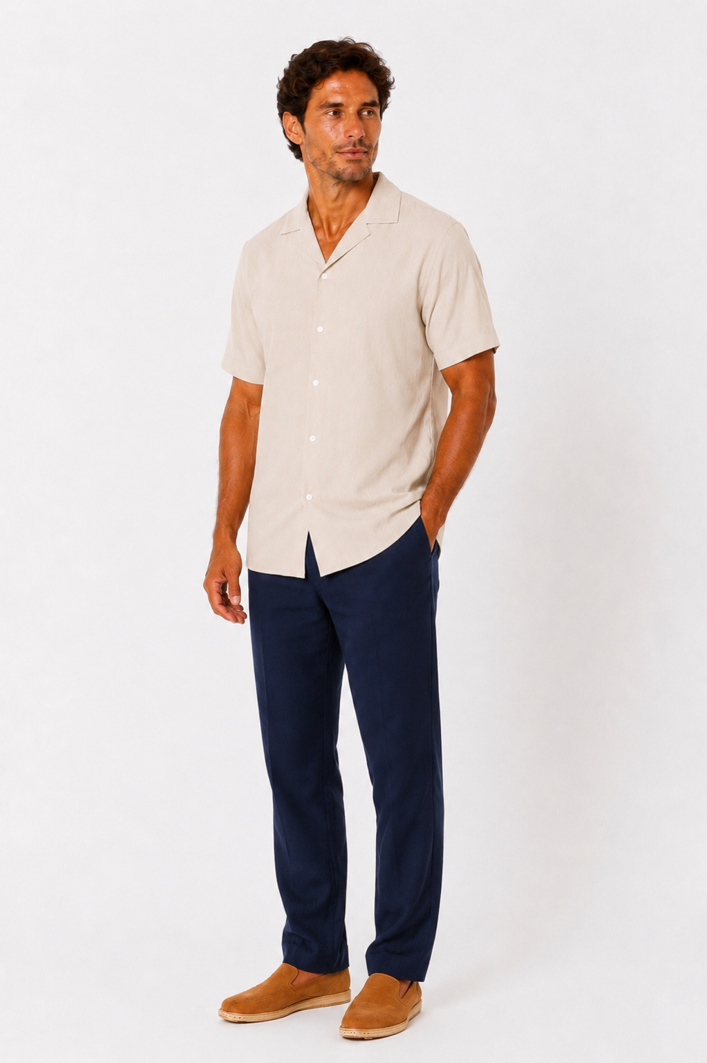 The Khaki linen Shirt