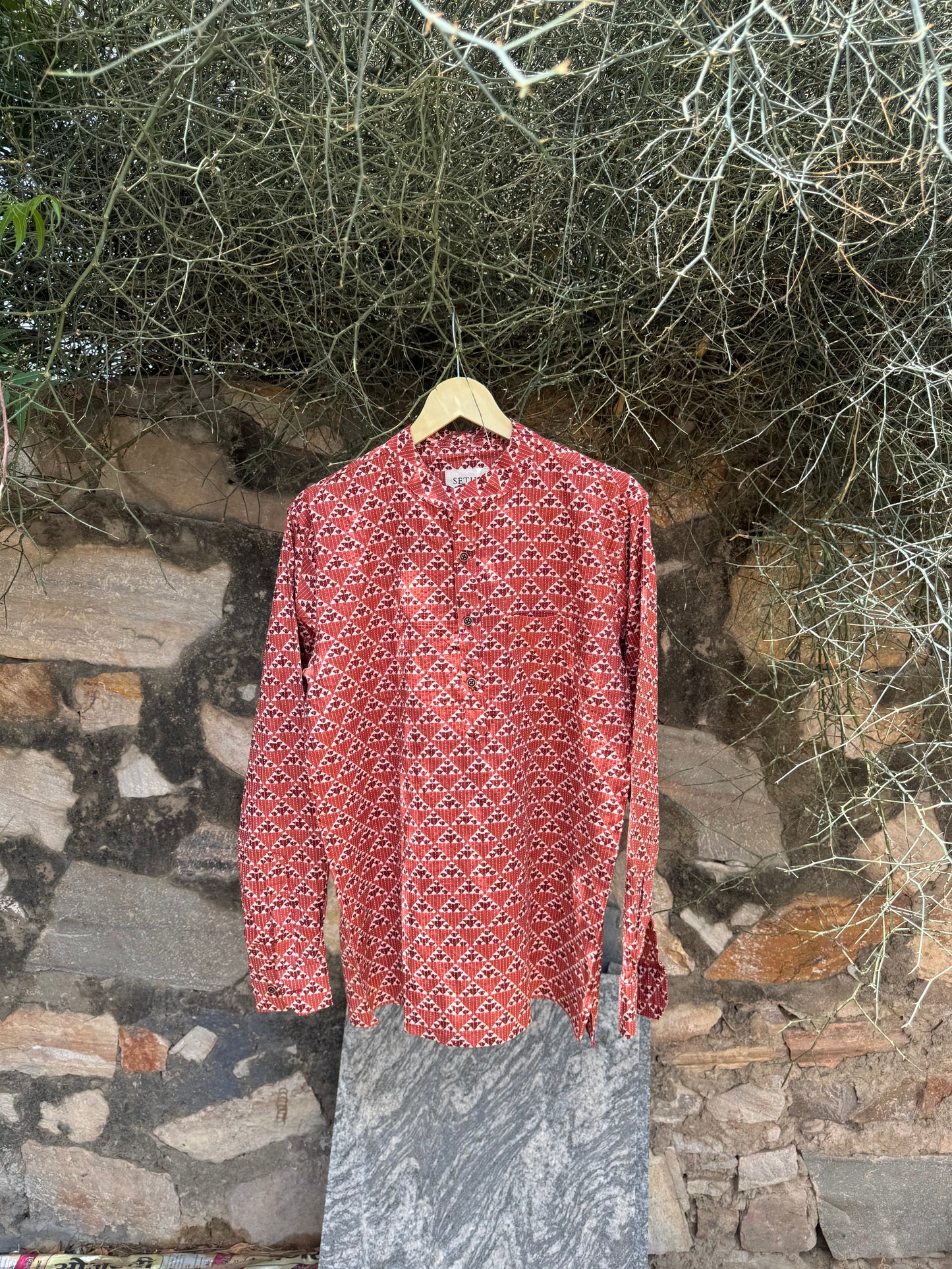 The Keseri Kantha Short Kurta