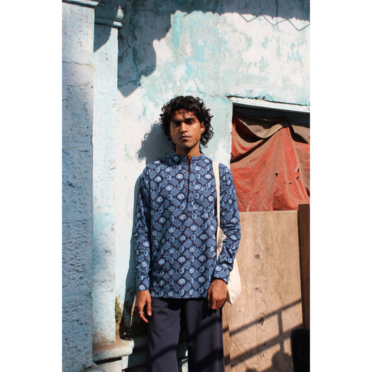 The Indigo Short Kurta