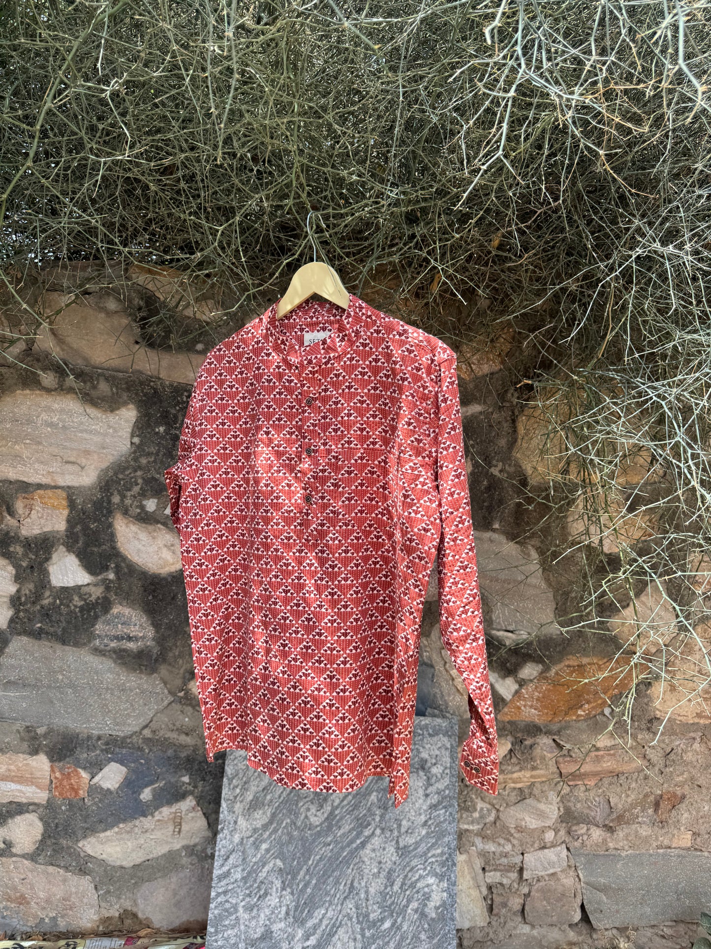 The Keseri Kantha Short Kurta