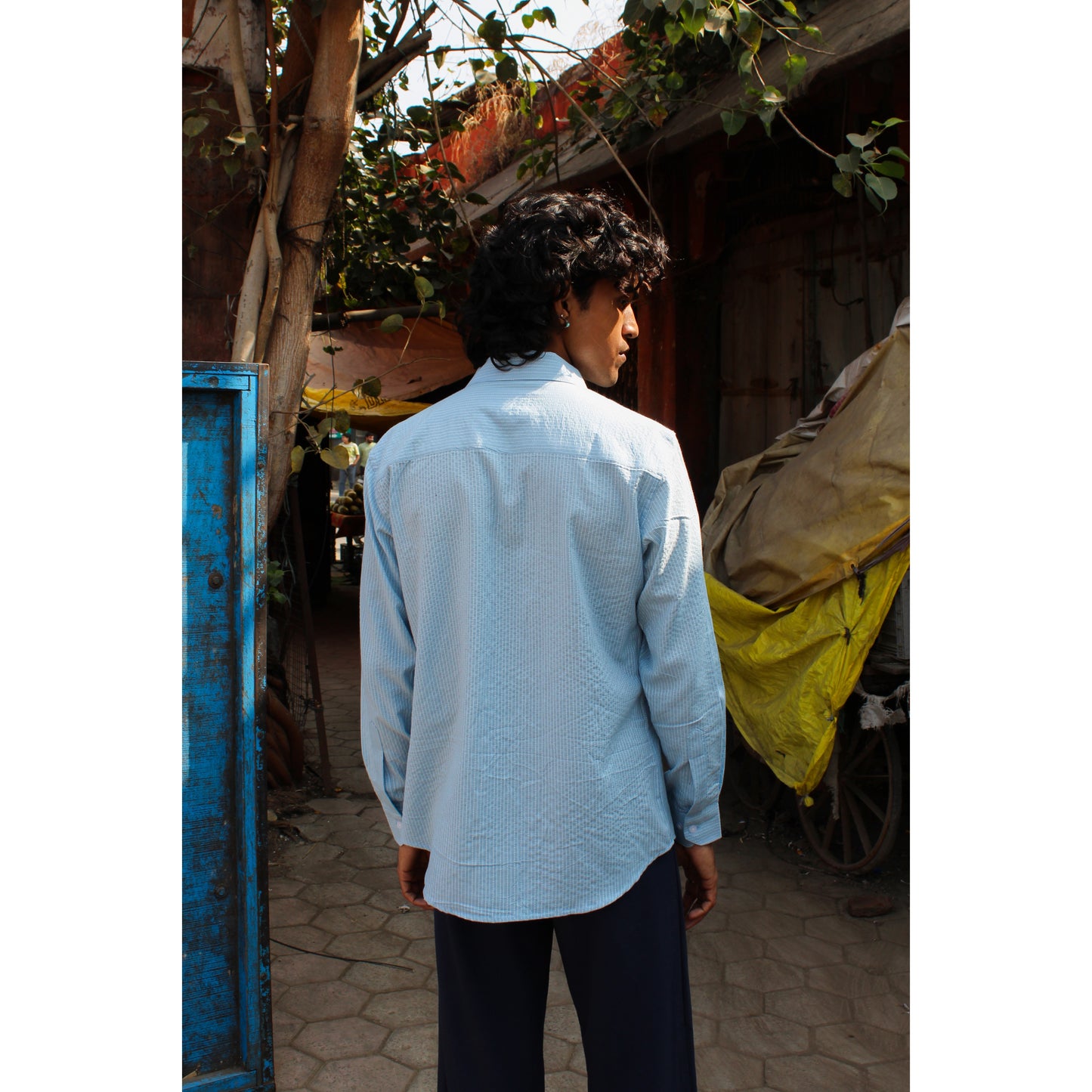 The Sky blue Kantha Shirt