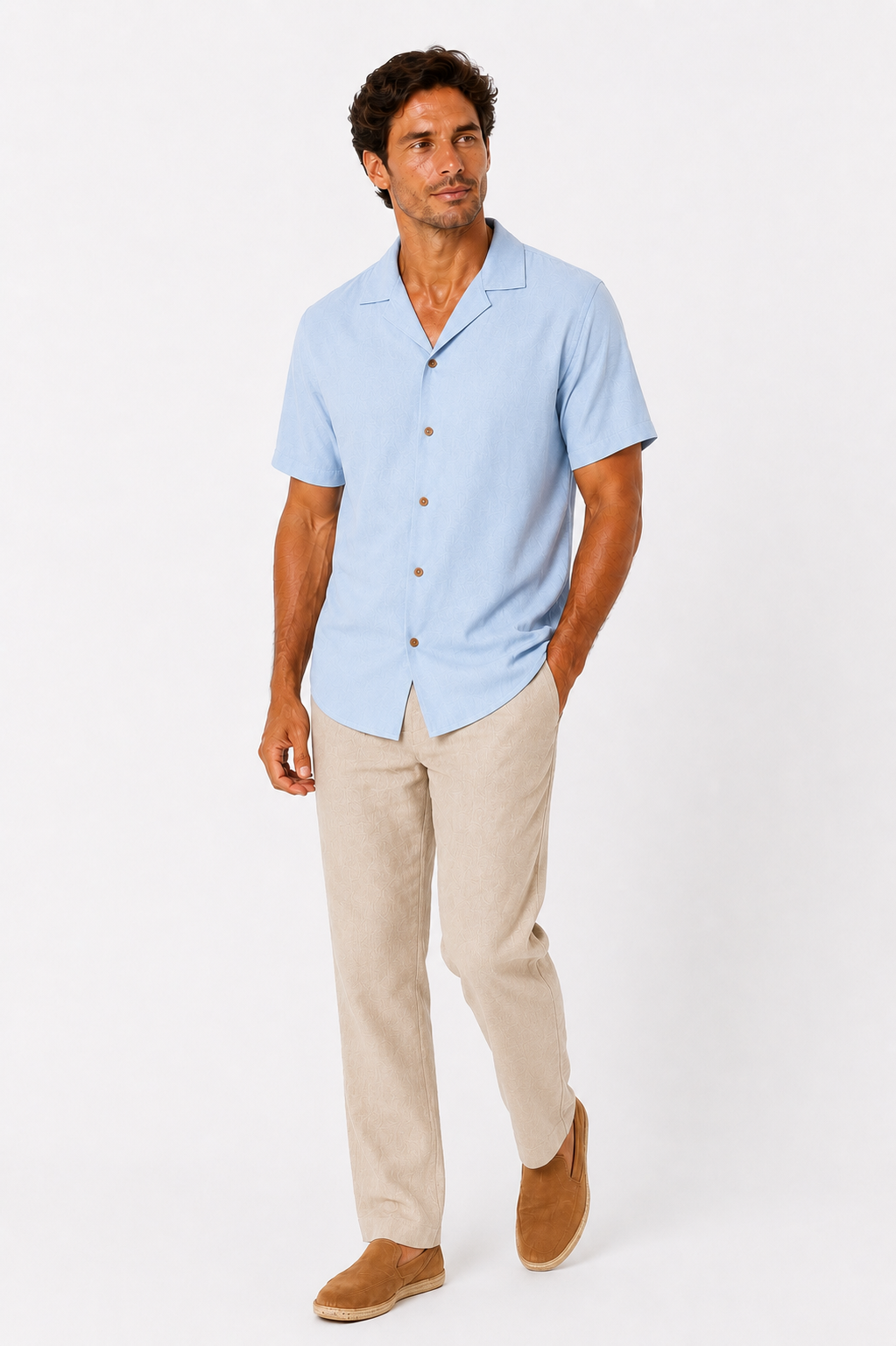 The Cerulean Linen Shirt