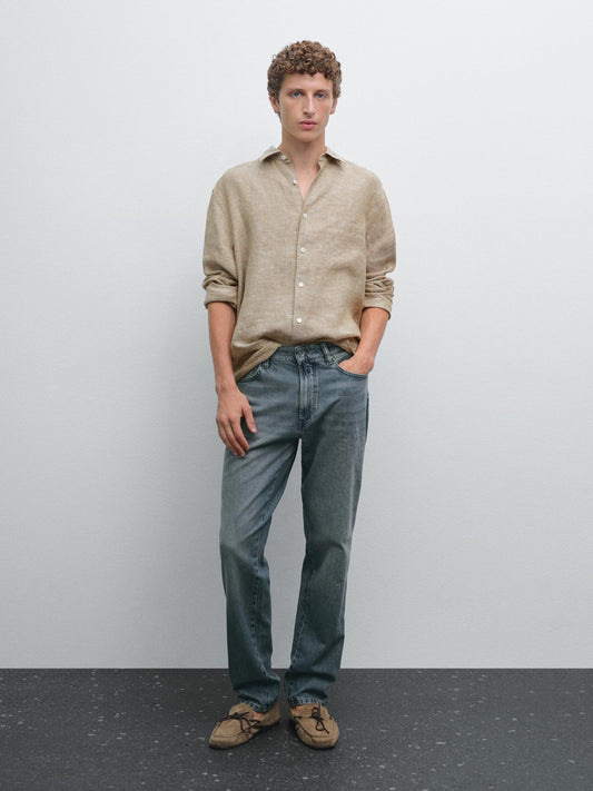 The Beige Linen Shirt.