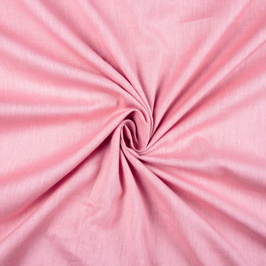 Baby Pink Plain Cotton Flex Fabric