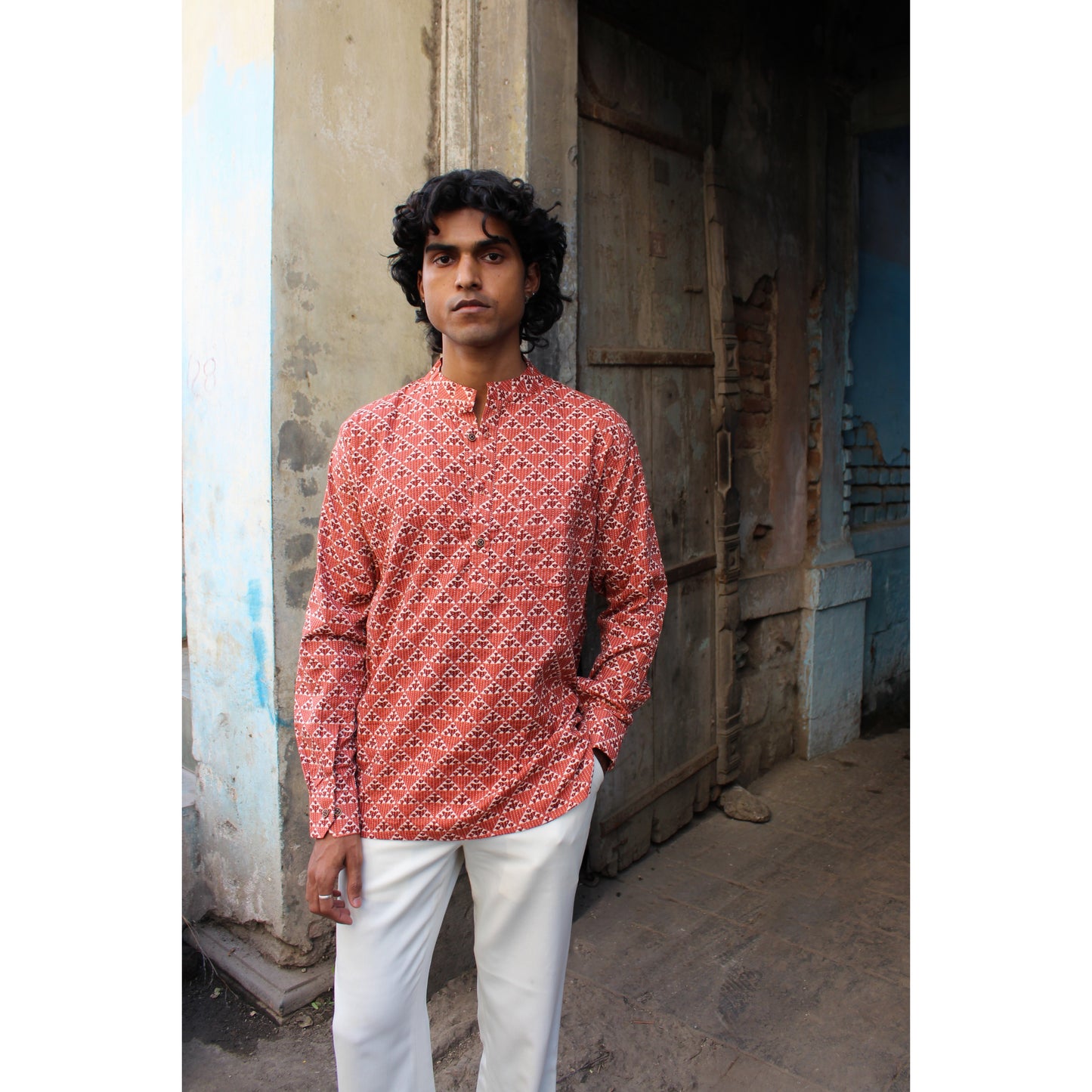 The Keseri Kantha Short Kurta