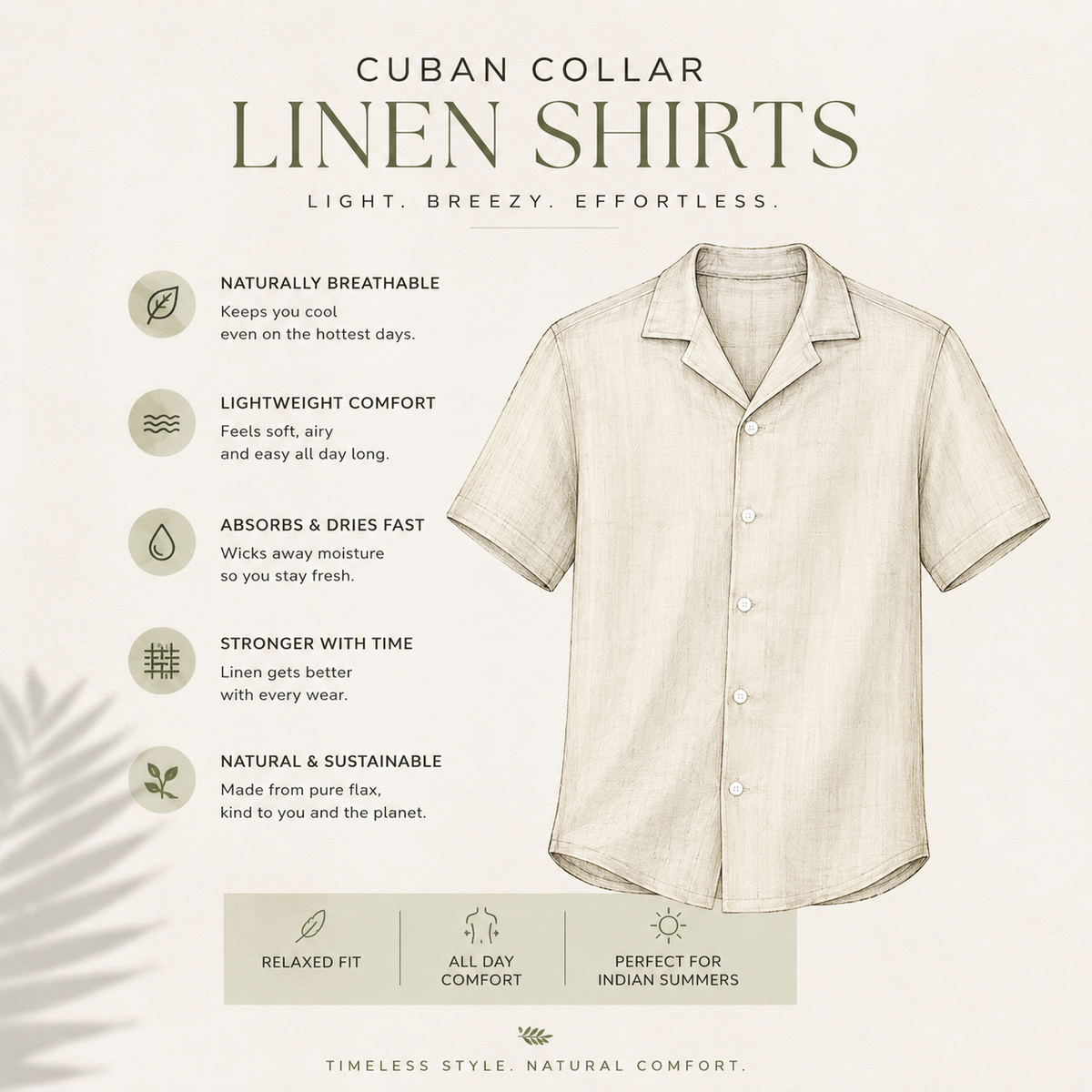 The Sage Green Cuban Linen Shirt
