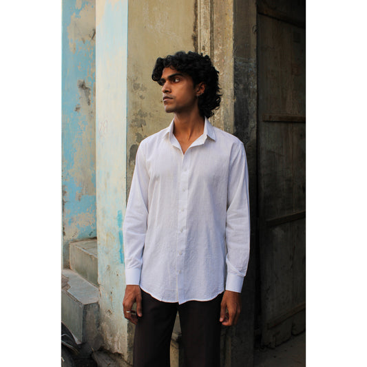 The White Kantha Shirt