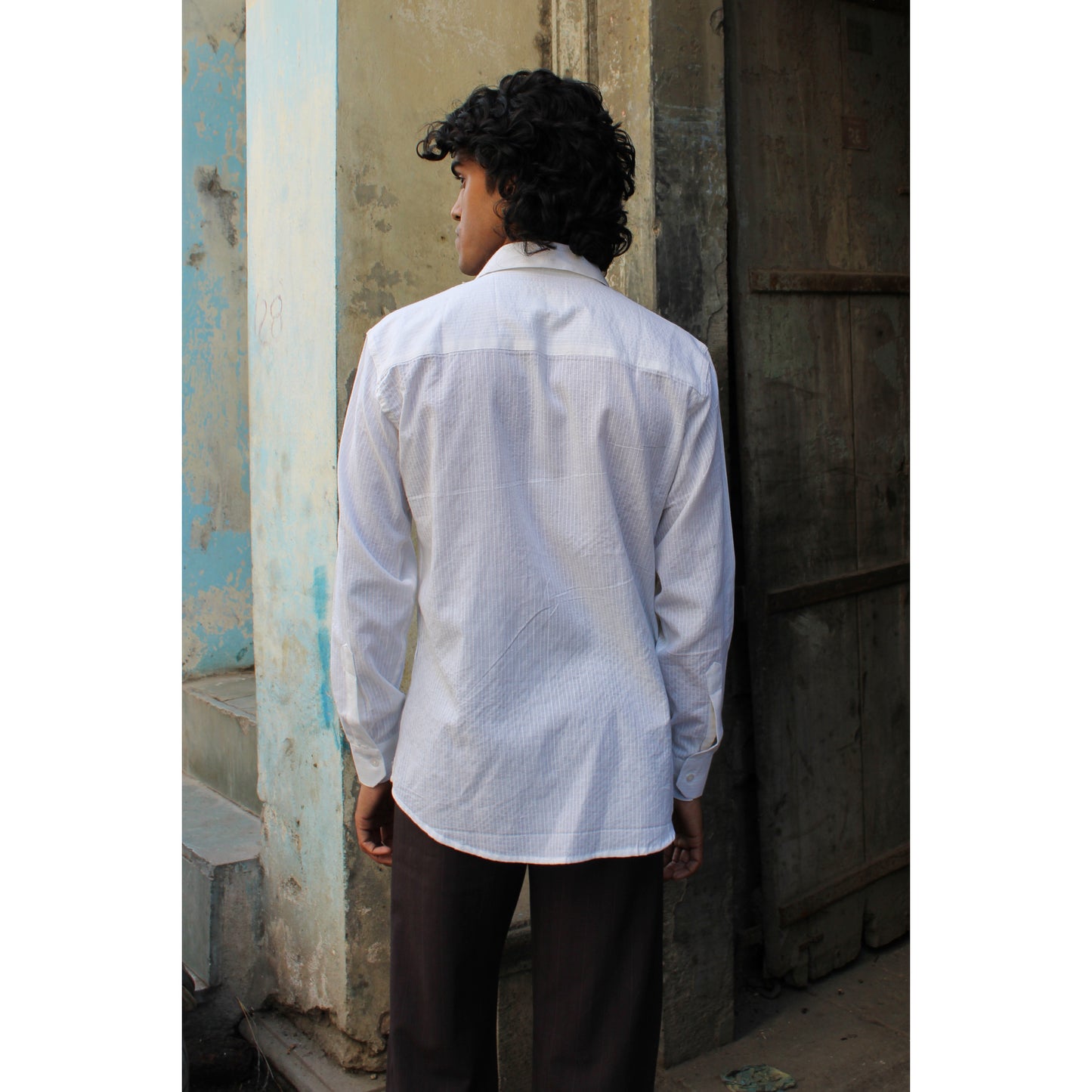 The White Kantha Shirt