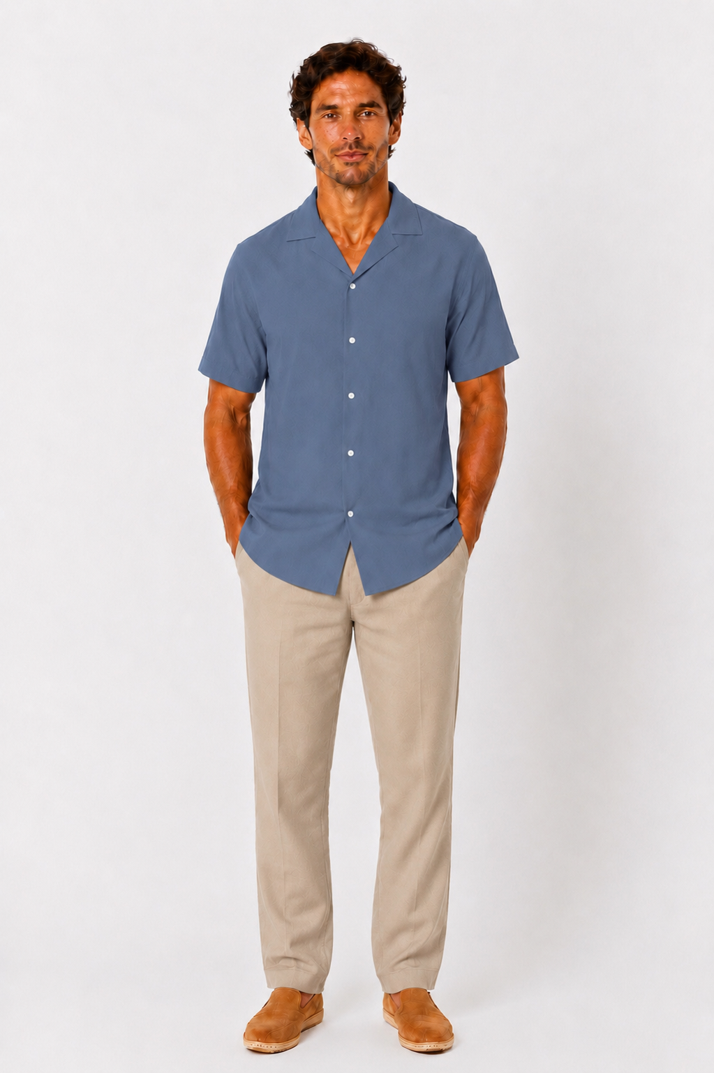 The Sage Indigo Shirt