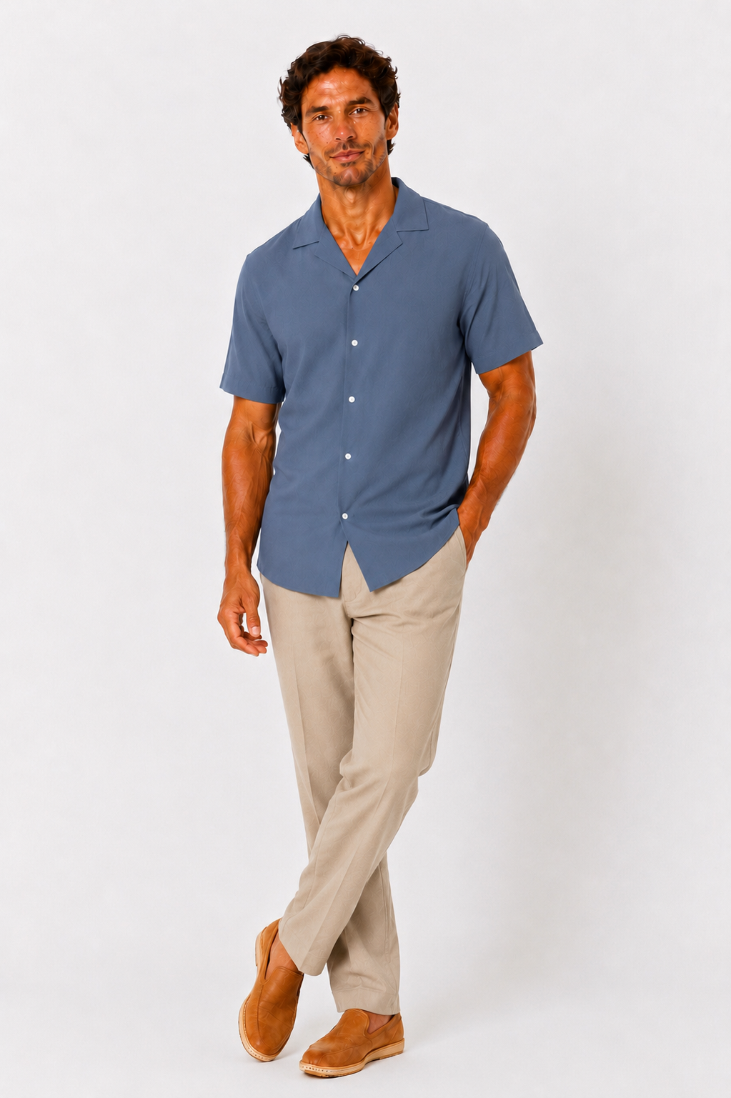 The Sage Indigo Shirt