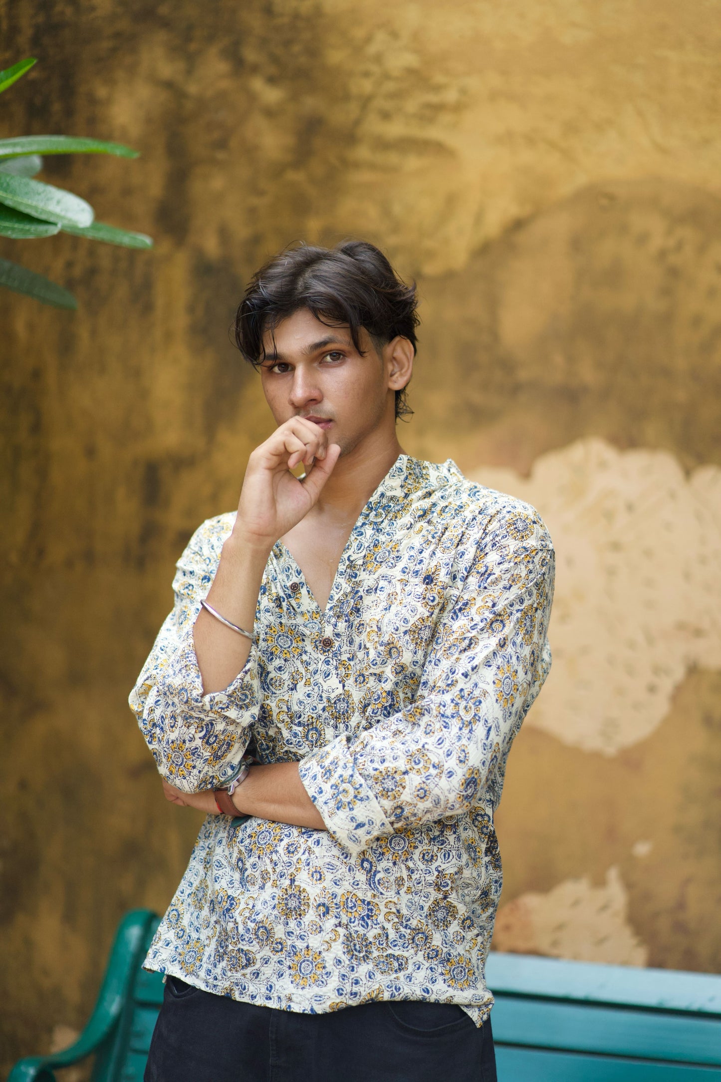 The Kapas Kantha Short Kurta