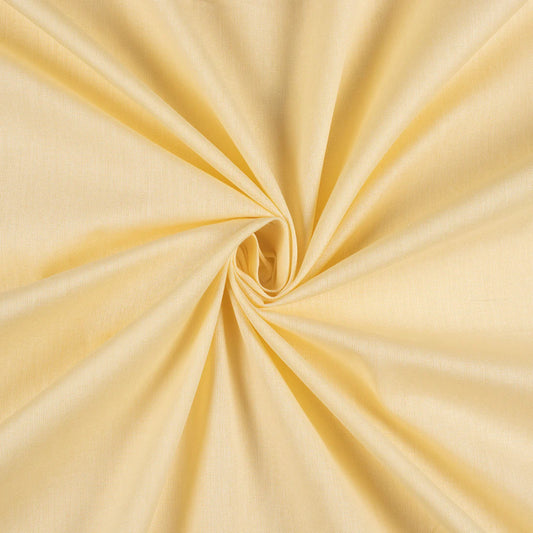 Light Yellow Plain Cotton Flex Fabric