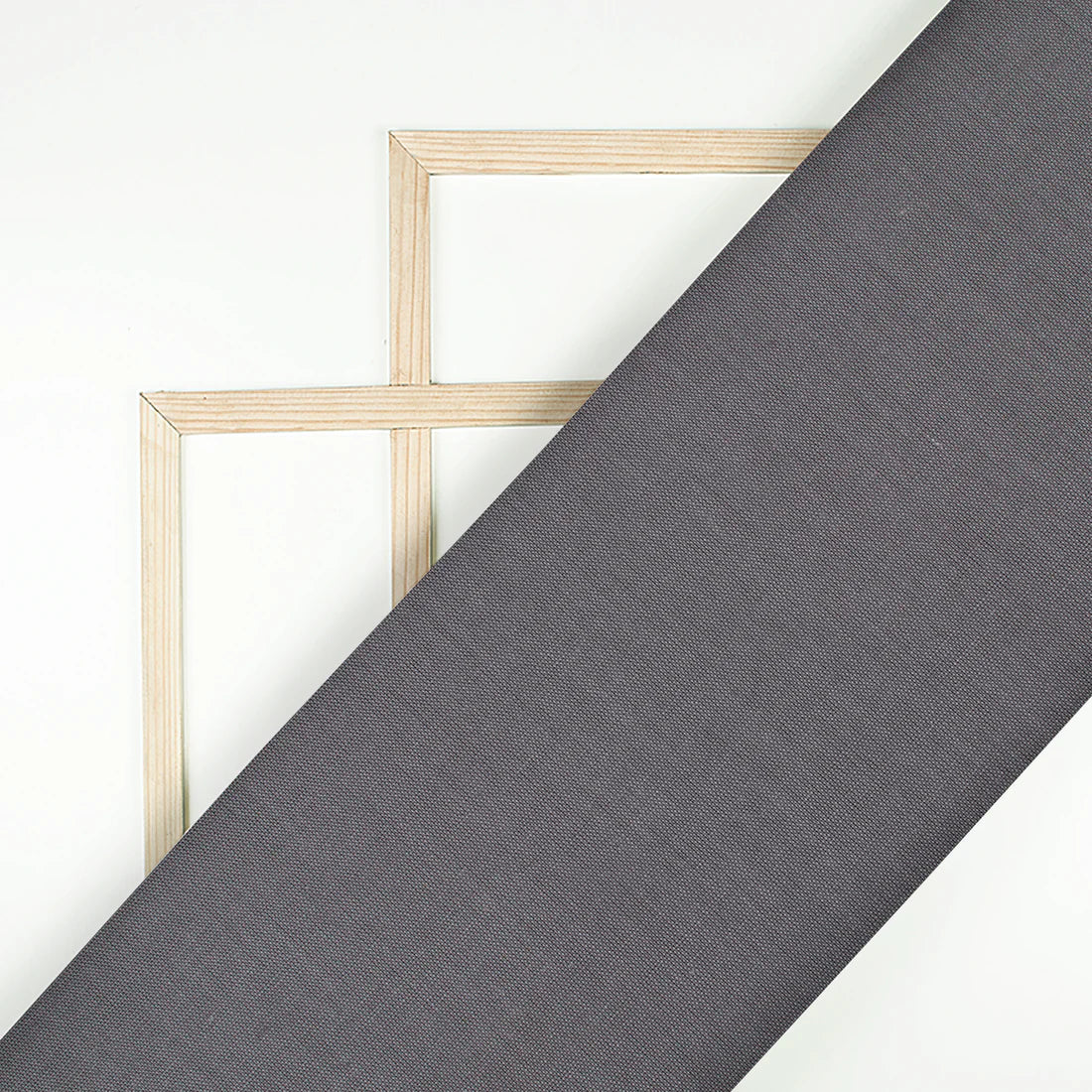 Grey Slate Plain Cotton Flex Fabric